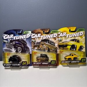 Car Tuned Die Cast Series 1 - Lot Of 3 Brand New Collector Set